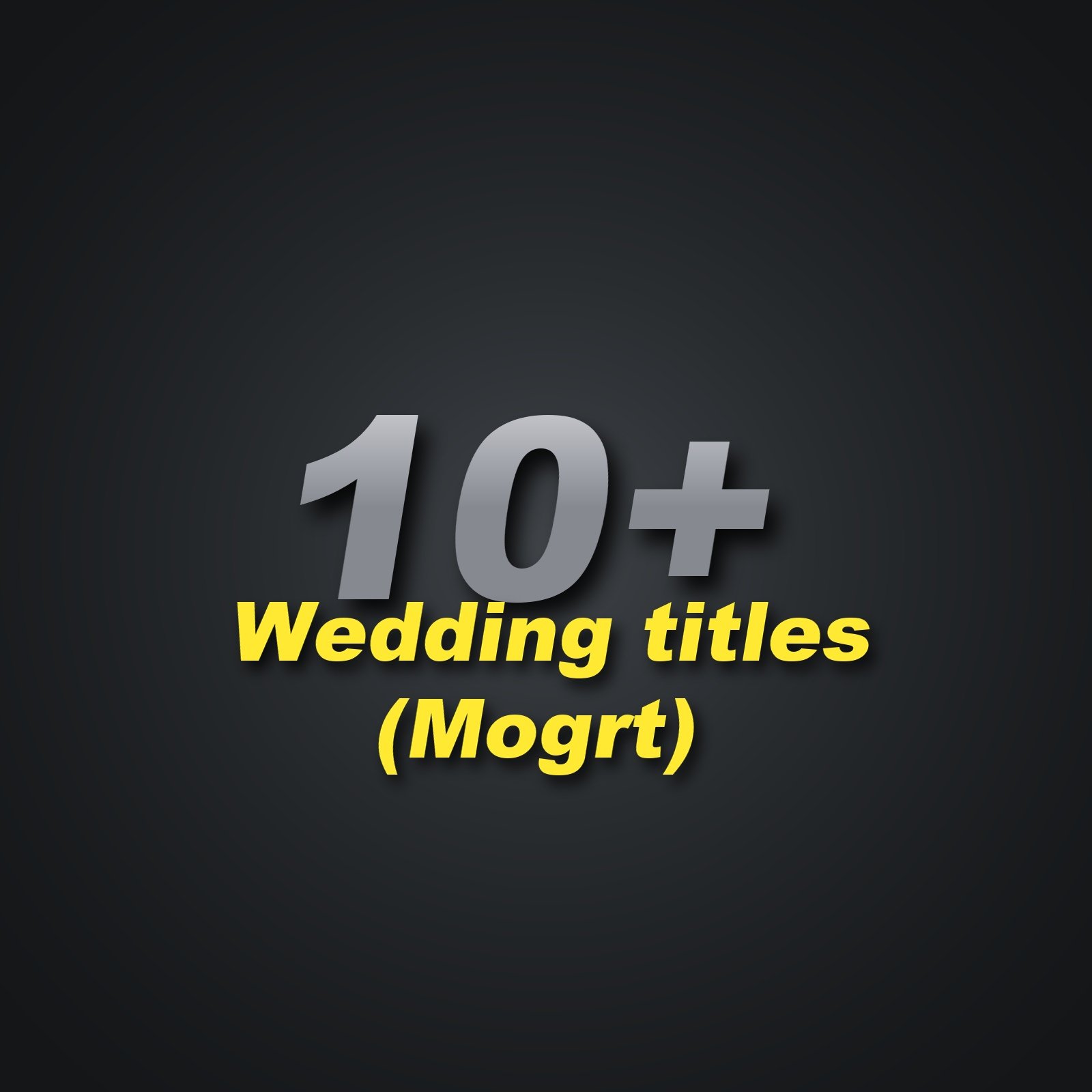 10 Wedding titles (MOGRT) pack |03